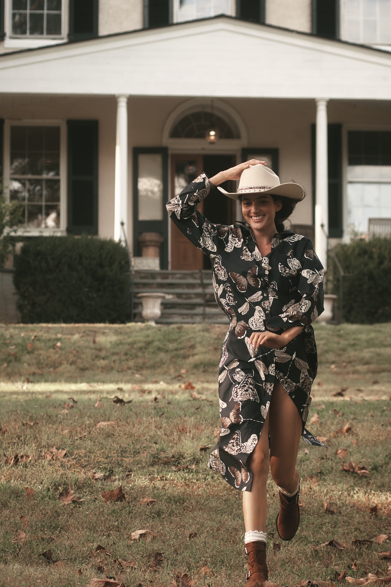 The Soren Long-Sleeve Shirt Dress by Maeve