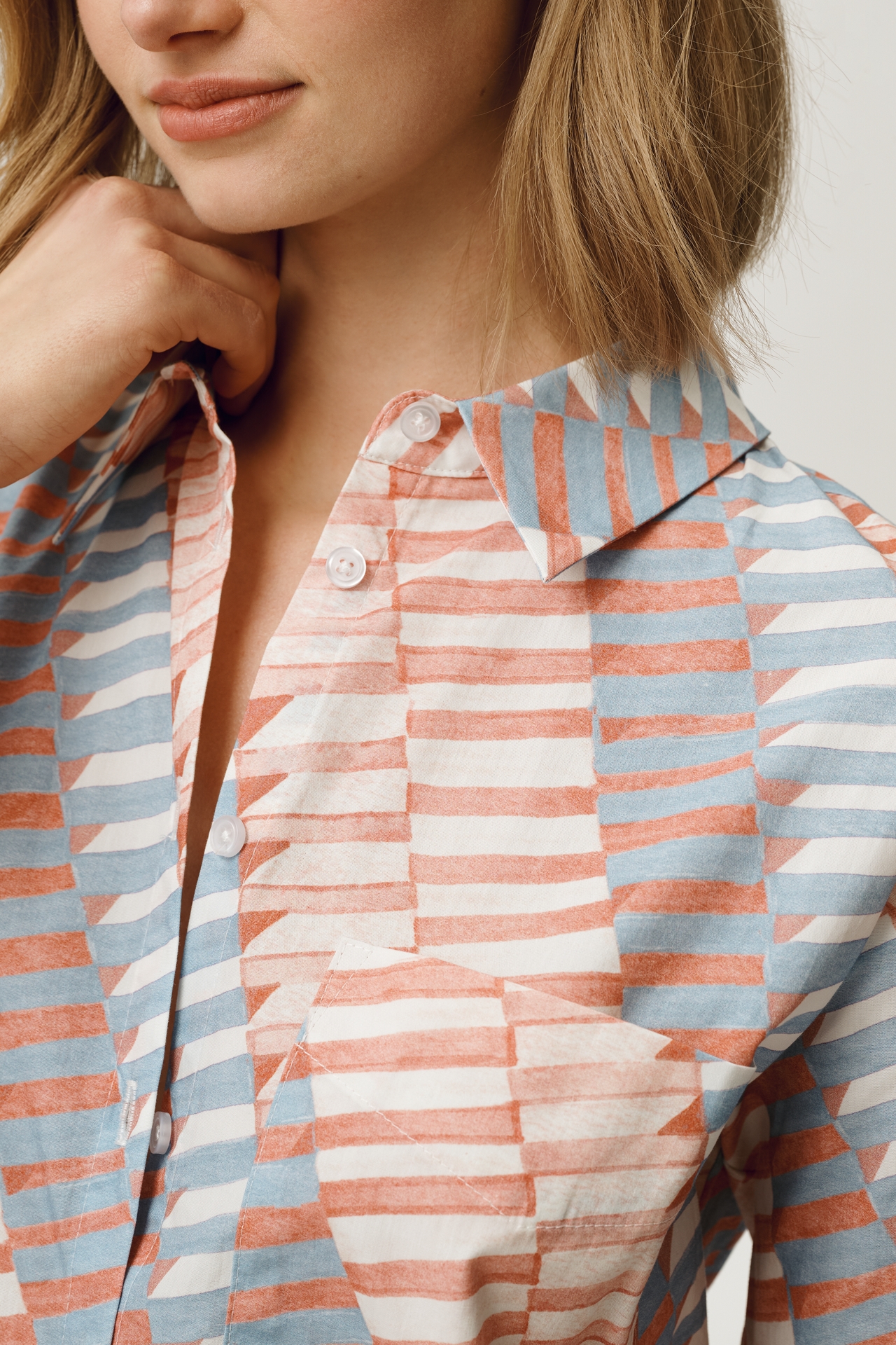 The Soren Long-Sleeve Shirt Dress by Maeve