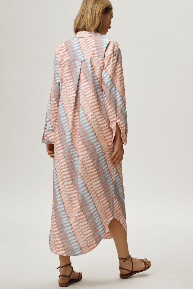 knee length dresses for ladies Taffeta Maxi Shirt Dress for Tall Women main image 0