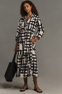 MAEVE THE BETTINA TIERED SHIRT DRESS BY MAEVE 