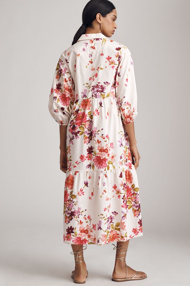 The Bettina Tiered Shirt Dress by Maeve #1