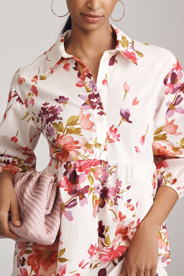 The Bettina Tiered Shirt Dress by Maeve #2