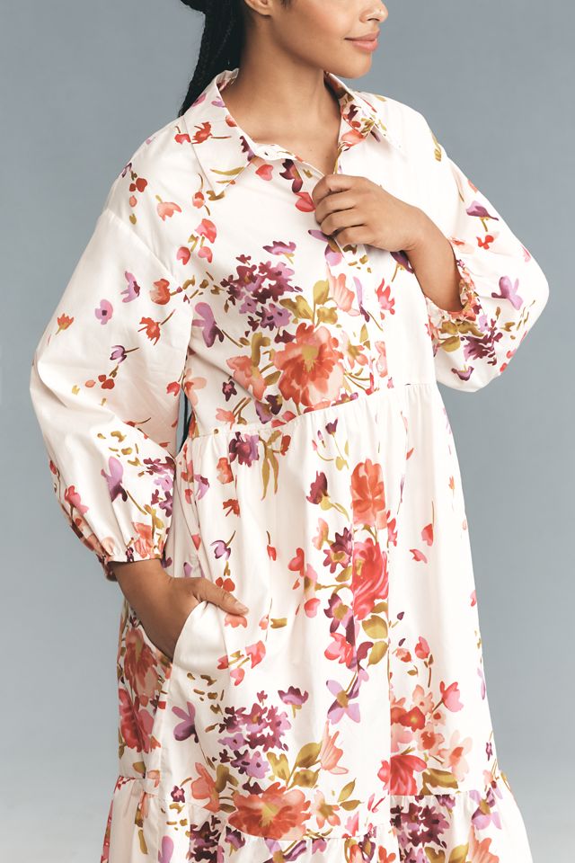 The Bettina Tiered Shirt Dress by Maeve #4