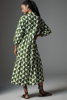 The Bettina Tiered Shirt Dress by Maeve