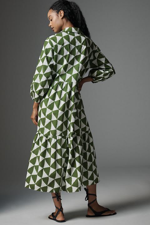 The Bettina Tiered Shirt Dress by Maeve