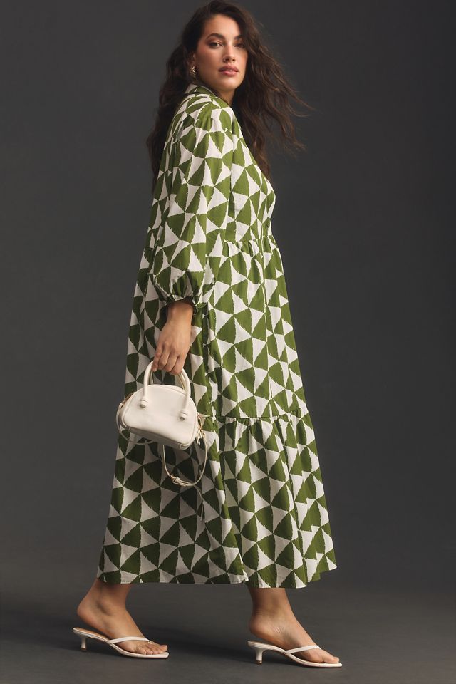 The Bettina Tiered Shirt Dress by Maeve | Anthropologie