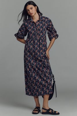 Sleeveless Asymmetric Ruffled Midi Dress