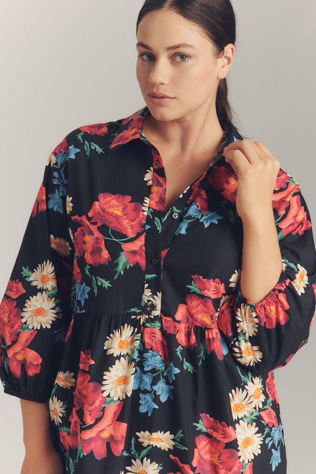 Das Bettina Stufenförmige Midi Hemdkleid von Maeve #6