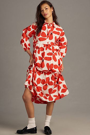 The Bettina Tiered Shirt Dress by Maeve
