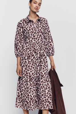 Maeve Bettina 100% Cotton Midi Shirtdress
