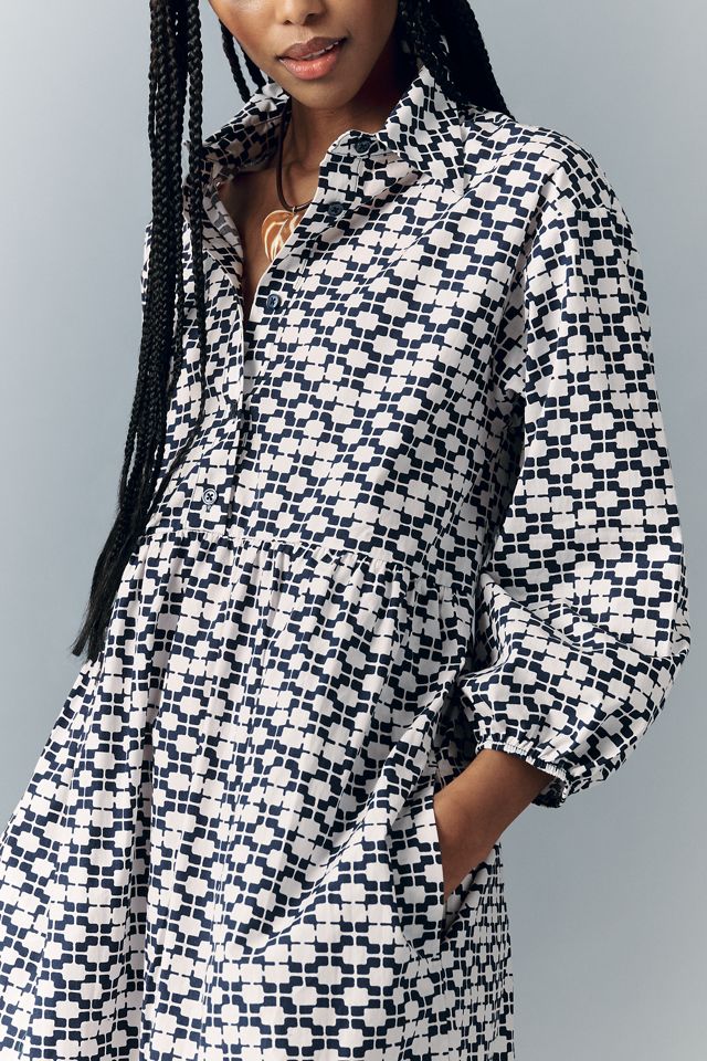 Bettina Tiered Shirt Dress by Maeve | Anthropologie