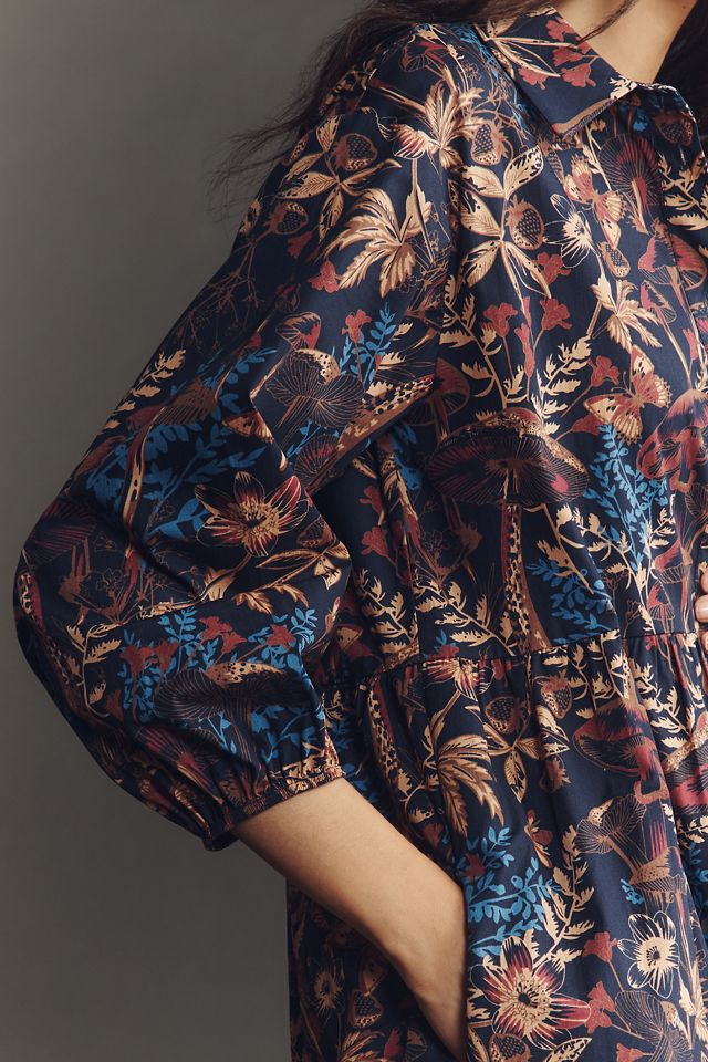 The Bettina Tiered Shirt Dress by Maeve #1