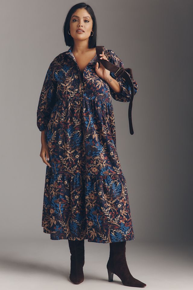 The Bettina Tiered Shirt Dress by Maeve | Anthropologie