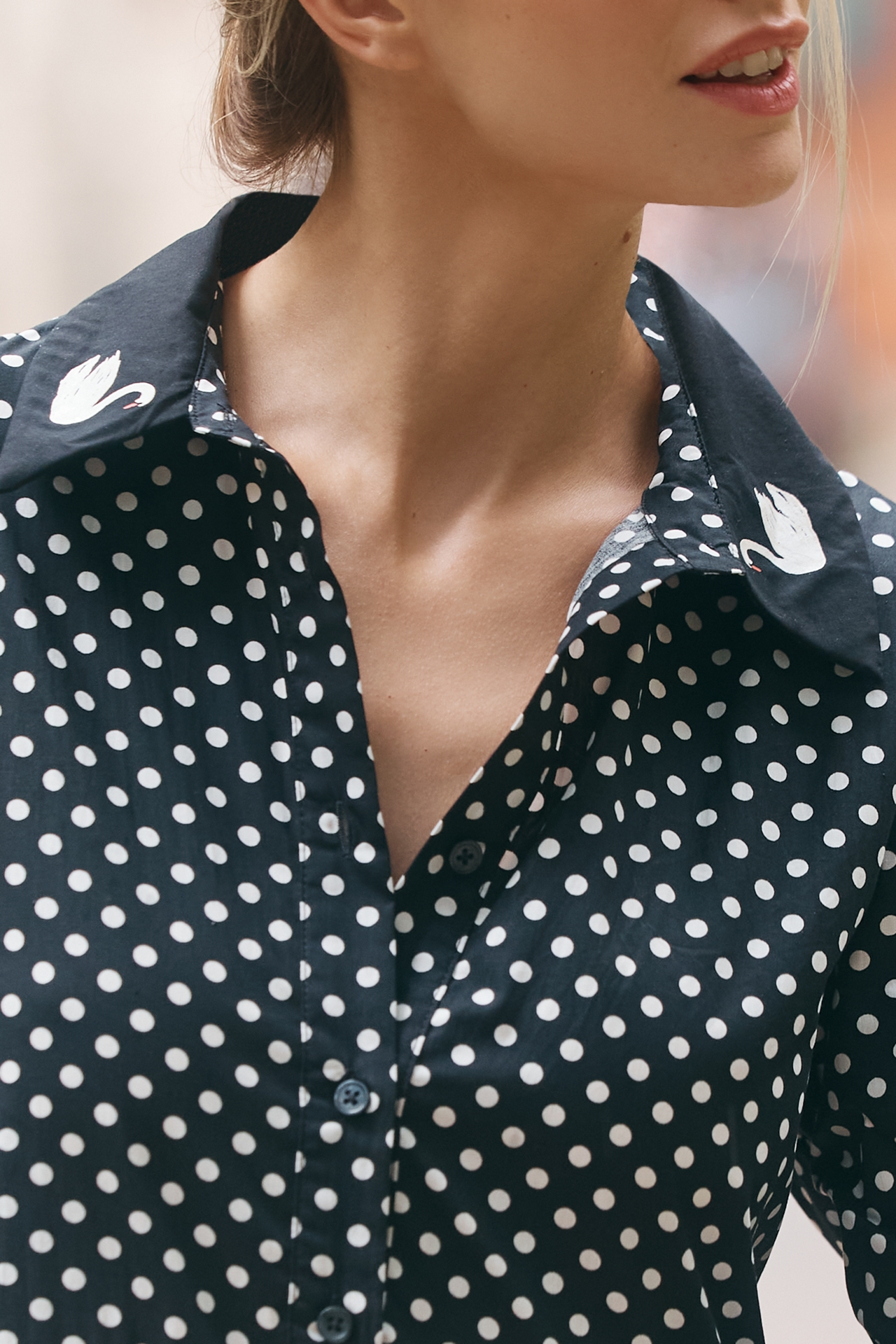 Maeve Bettina Cotton Midi Shirt Dress
