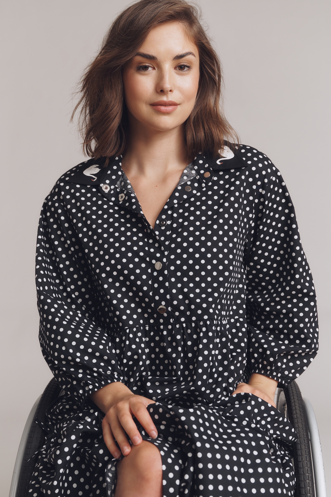 Maeve Bettina Cotton Midi Shirt Dress