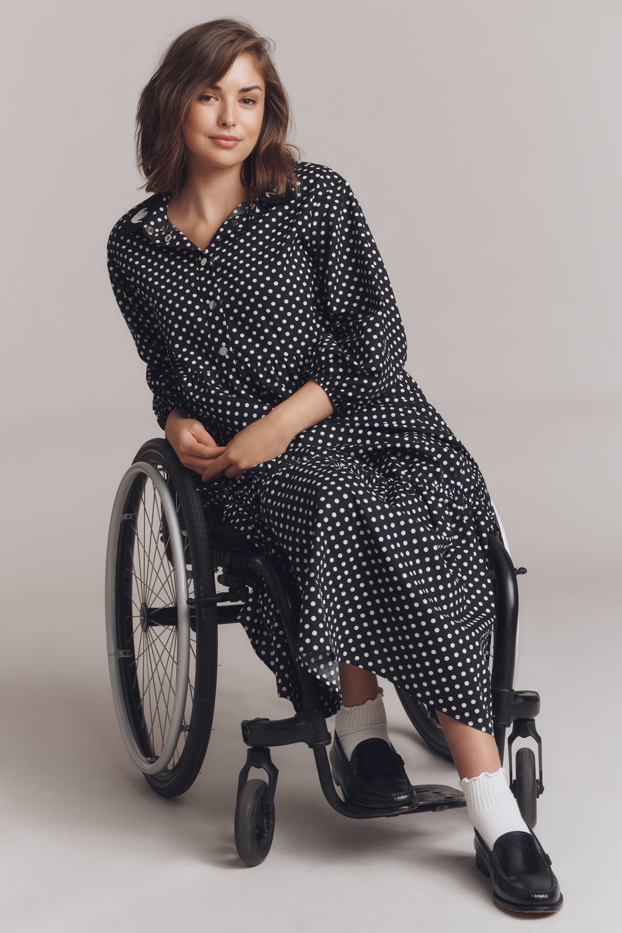 Maeve Bettina Cotton Midi Shirt Dress