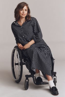 Maeve Bettina Cotton Midi Shirtdress