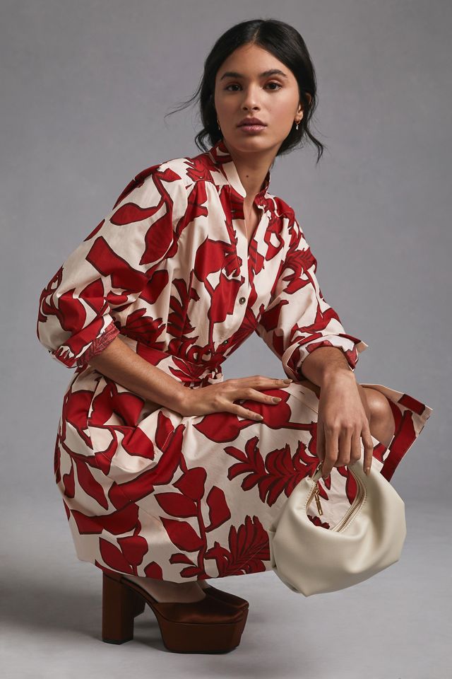 Maeve Printed Shirt Dress #2