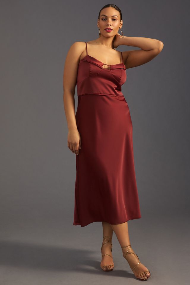 By Anthropologie Corset Slip Dress #6