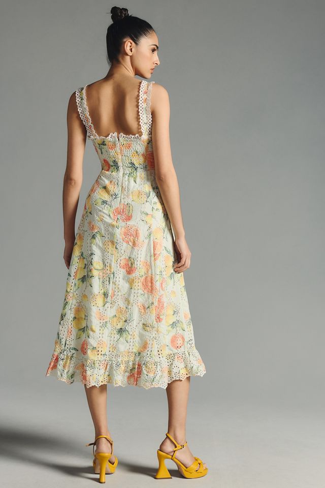 By Anthropologie Ruffled Eyelet Dress #2