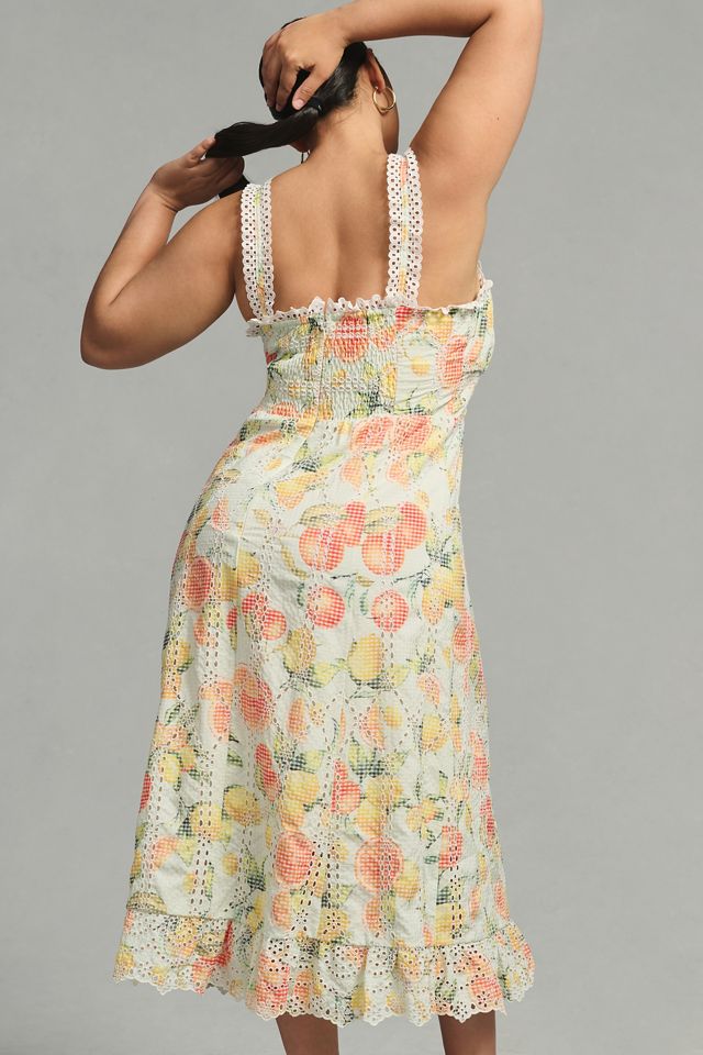 By Anthropologie Ruffled Eyelet Dress #5