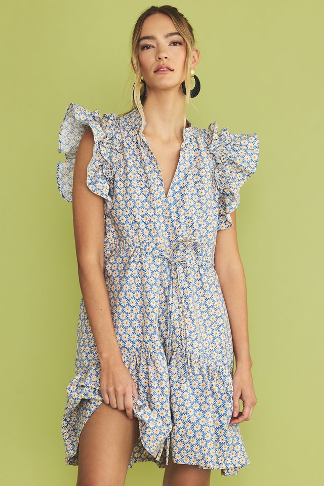 By Anthropologie Ruffle-Sleeve Dress #2