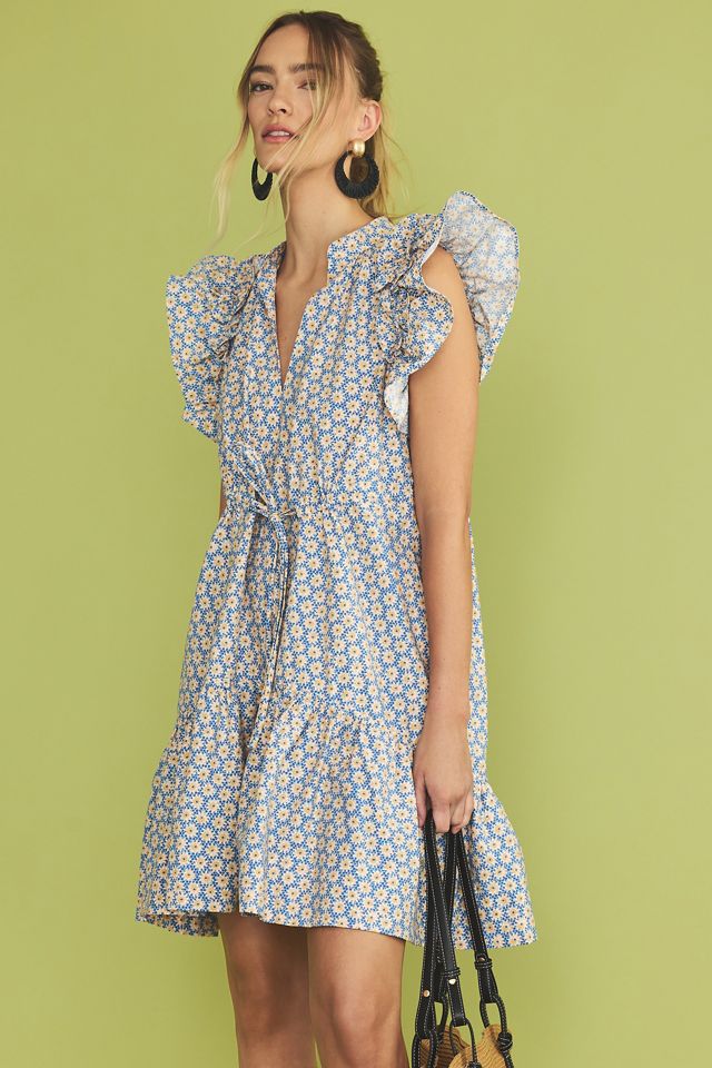 By Anthropologie Ruffle-Sleeve Dress #3