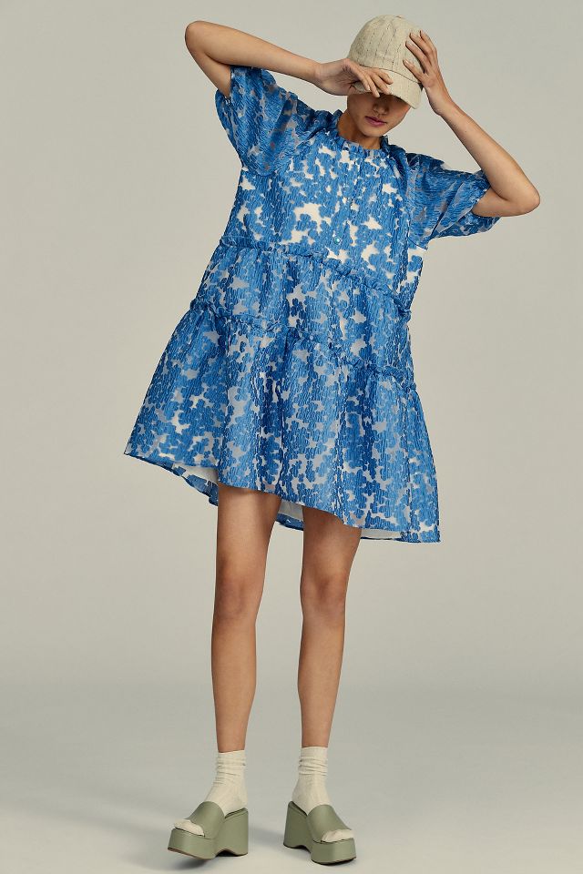 By Anthropologie Tiered Jacquard Dress | Anthropologie