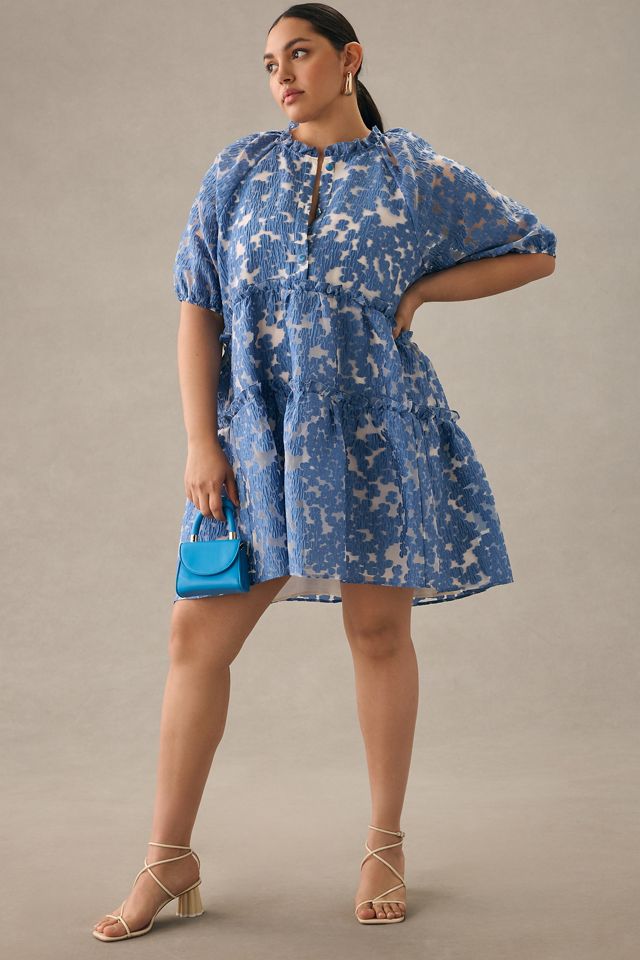 By Anthropologie Tiered Jacquard Dress | Anthropologie