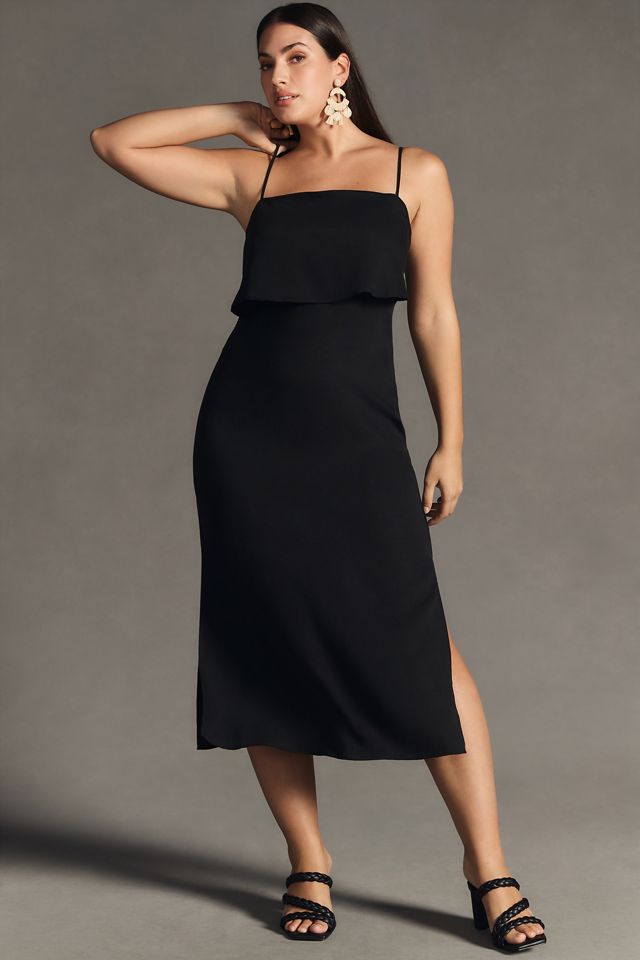 casual linen dress designs Kouvr Fashion Women's Linen Blend V-Neck Midi Dress main image 1