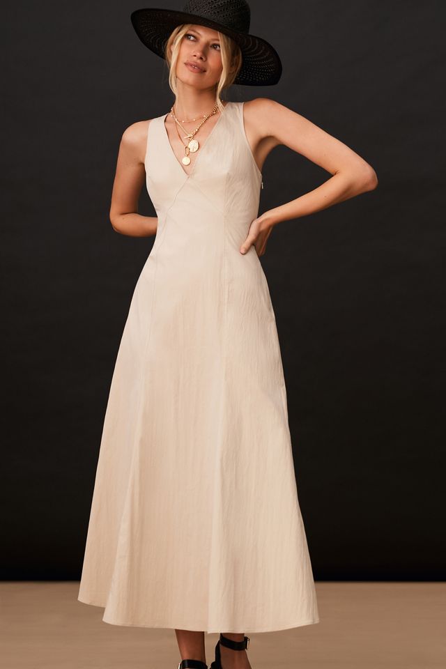 By Anthropologie Sleeveless V-Neck A-Line Dress #4
