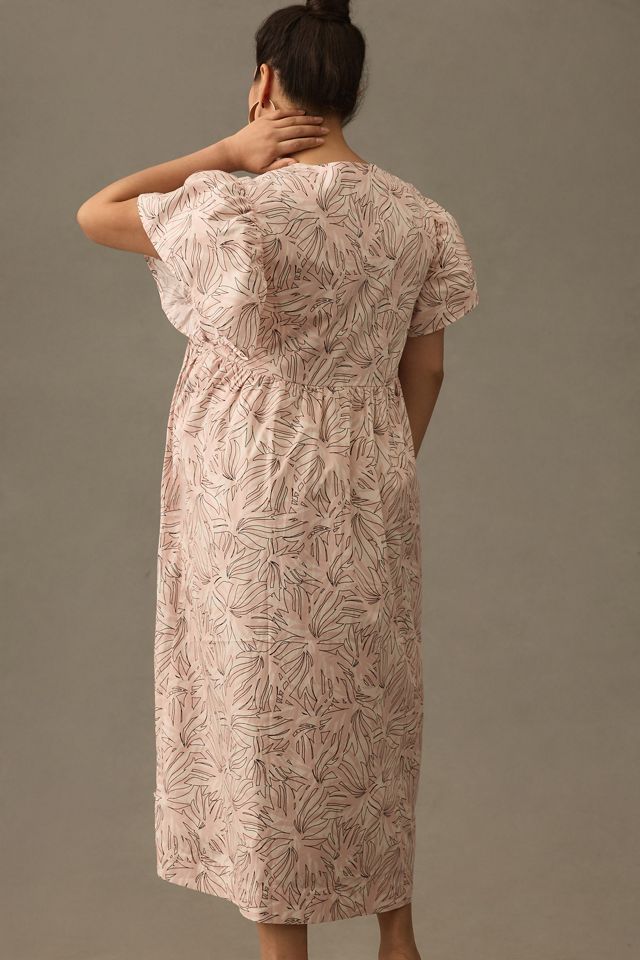Maeve Printed Flutter-Sleeve Babydoll Dress #4