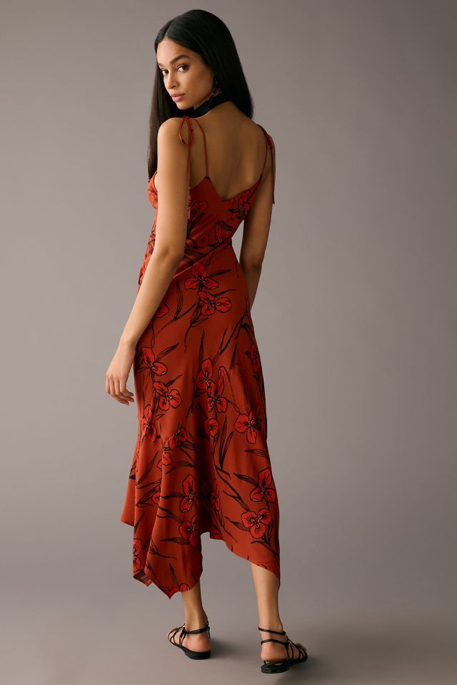 By Anthropologie Ruffled V-Neck Slip Dress #1
