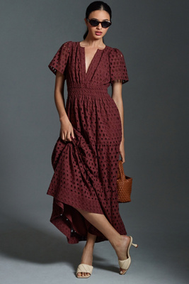 brown eyelet dress Eyelet dress – A Collective Story main image 0