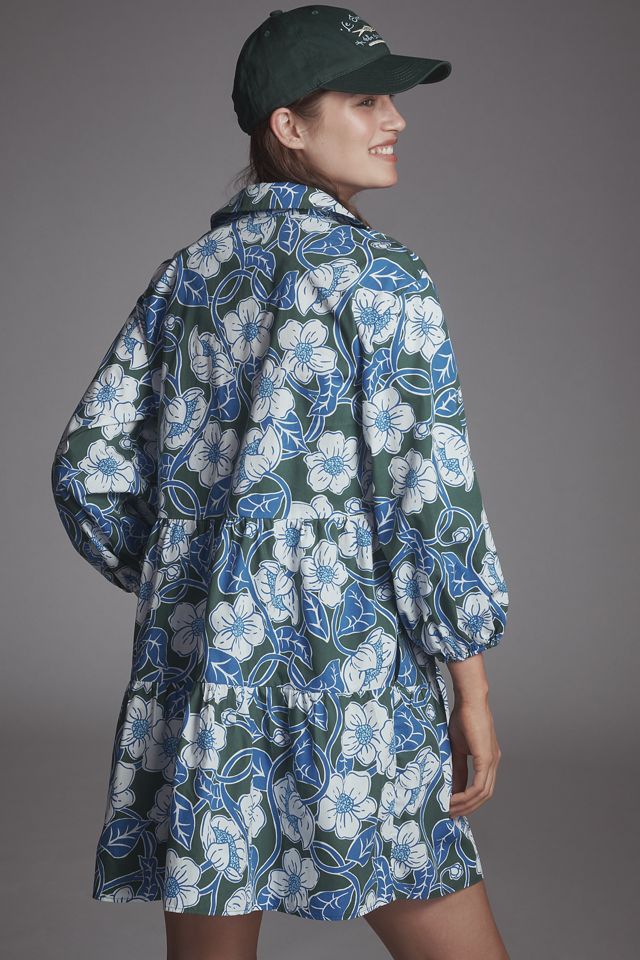 The Bettina Tiered Mini Shirt Dress by Maeve #2