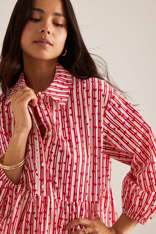 El Vestido Camisero Mini con Volantes Bettina #5