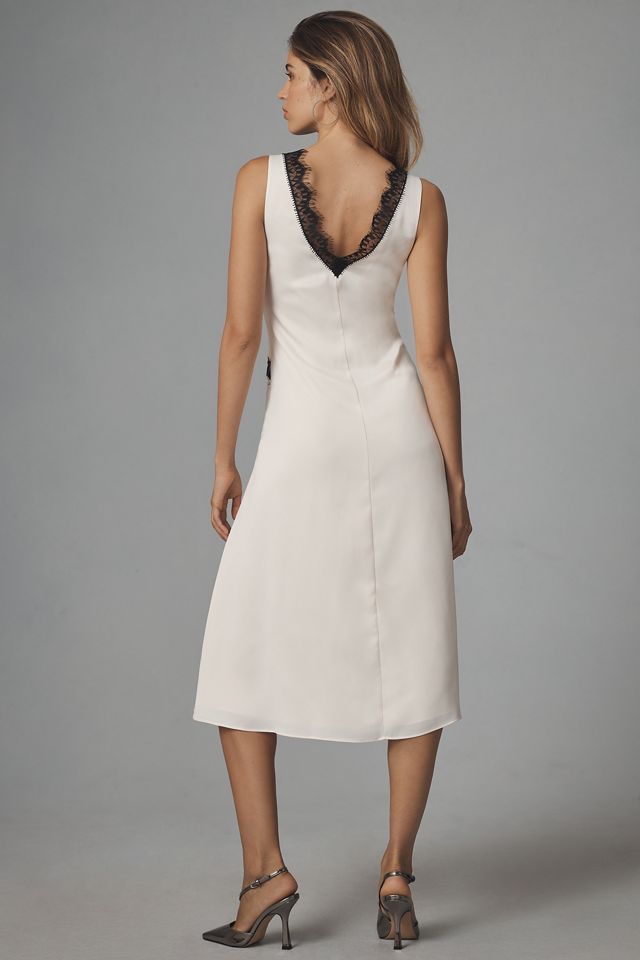 By Anthropologie Lace-Trim V-Neck Slip Dress #2