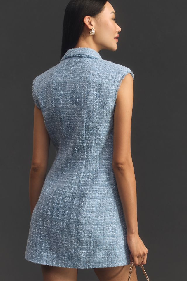 Maeve Sleeveless Tweed Blazer Mini Dress #1