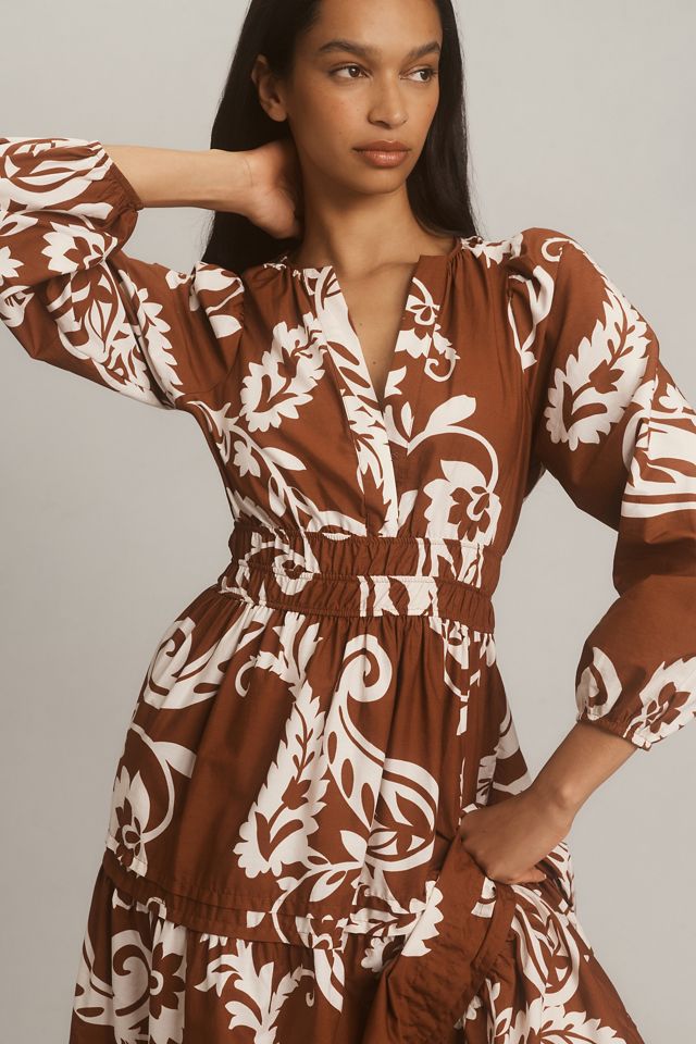 The Somerset Long-Sleeve Maxi Dress: Poplin Edition