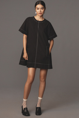 MAEVE THE EMMY SHORT-SLEEVE SWING MINI DRESS BY MAEVE 