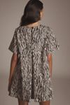Maeve Short-Sleeve Crew-Neck Swing Mini Dress