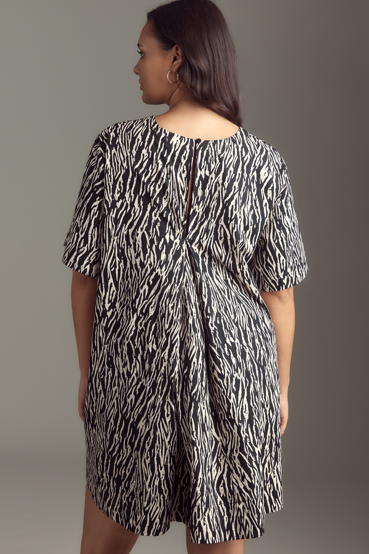 The Emmy Short-Sleeve Swing Mini Dress by Maeve