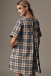 Maeve Short-Sleeve Crew-Neck Swing Mini Dress