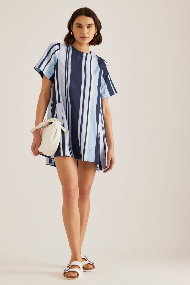 Vestido Mini de Columpio Maeve de Manga Corta con Cuello Redondo #2