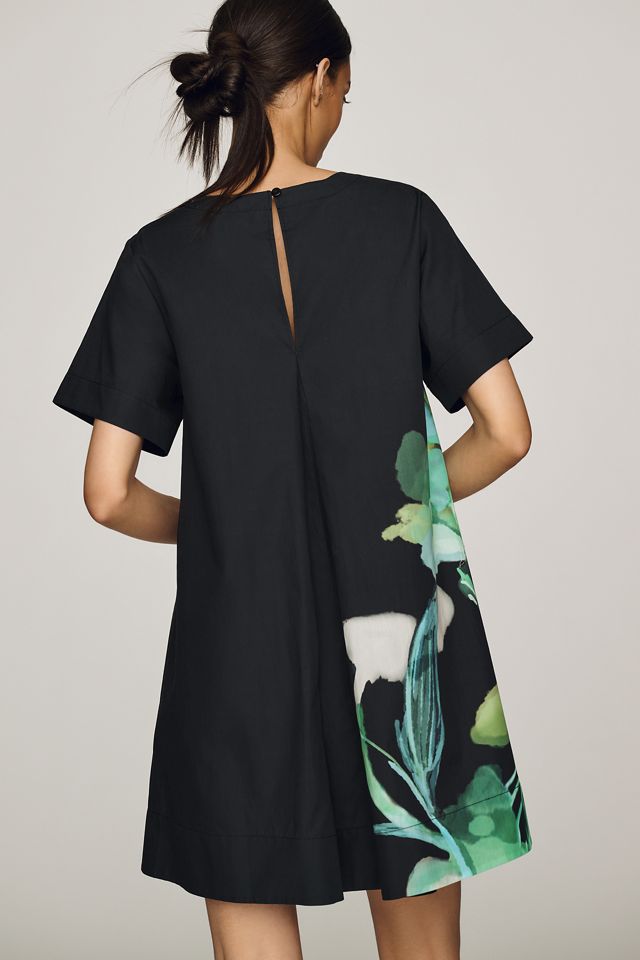 Emmy Short-Sleeve Swing Mini Dress by Maeve #3