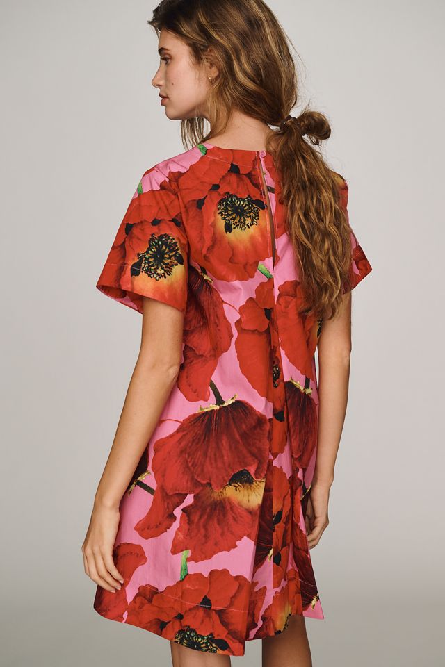 strapless open back dress Crystal pink rose dress – Mimi June