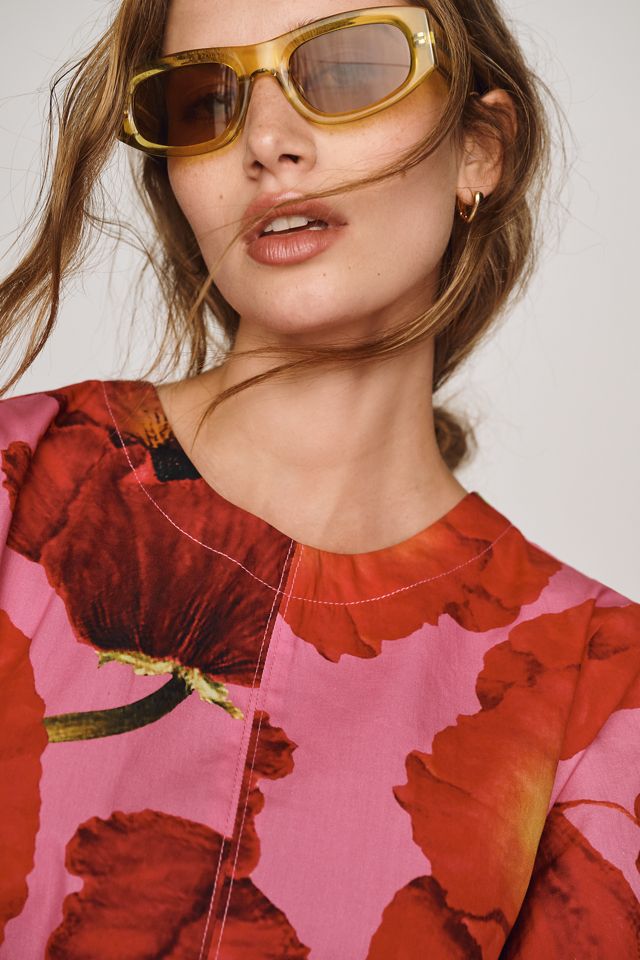 Emmy Short-Sleeve Swing Mini Dress by Maeve