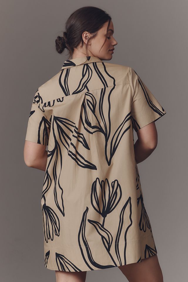 By Anthropologie Short-Sleeve Swing Tunic Mini Dress #10