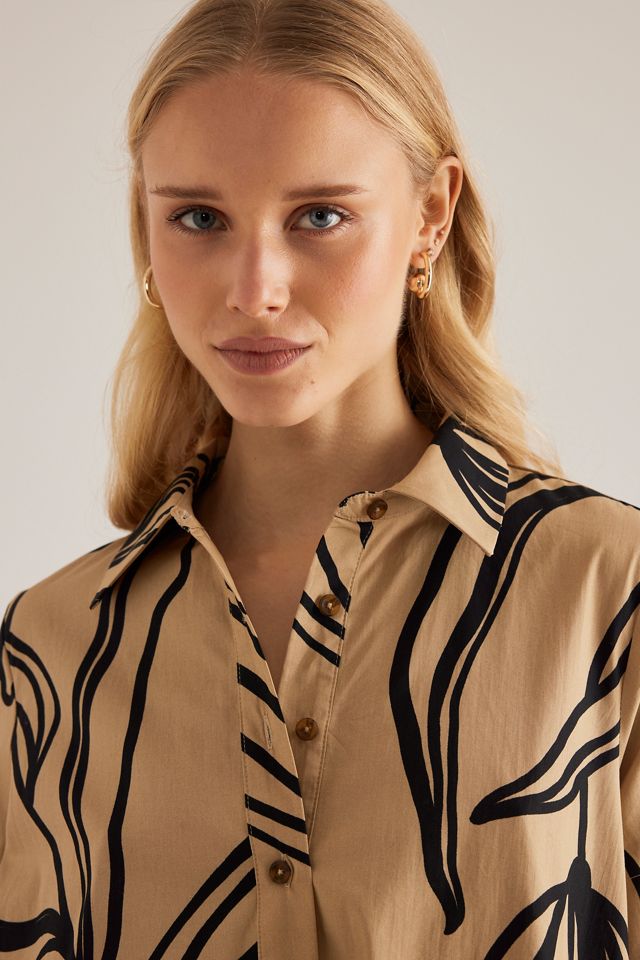 By Anthropologie Short-Sleeve Swing Tunic Mini Dress #5