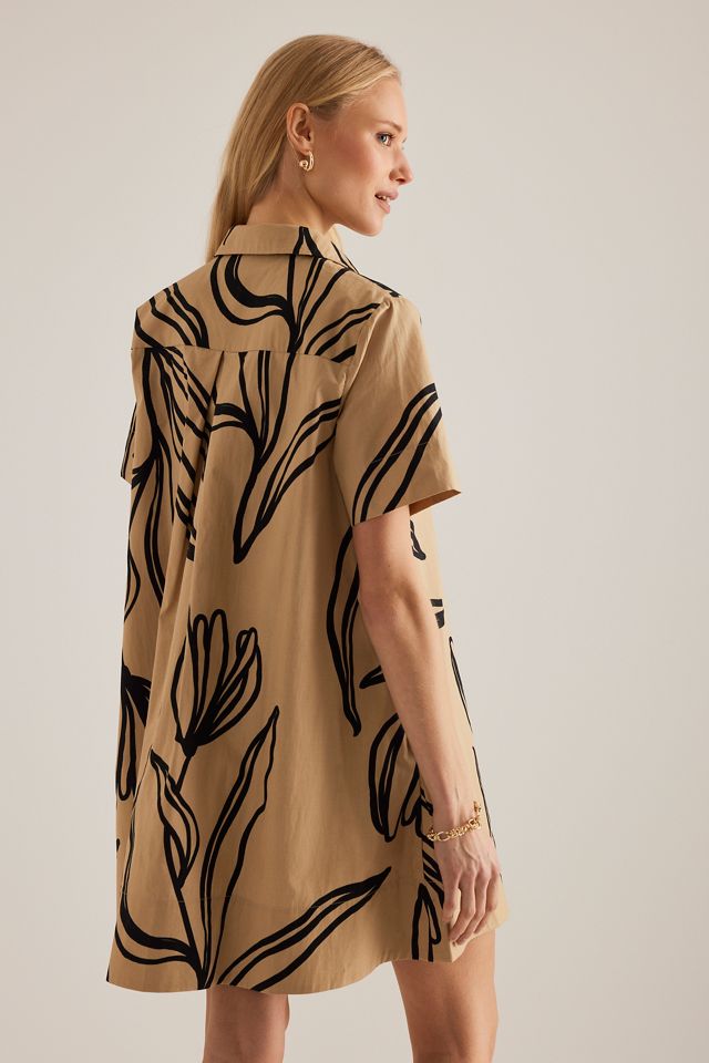 By Anthropologie Short-Sleeve Swing Tunic Mini Dress #9